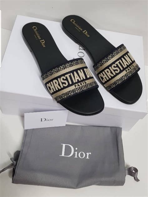 dior flat sandals flip flops|christian dior sandals.